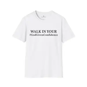 Walk in Your God-Given Confidence T-Shirt – Genelevation Apparel by Kevin Jessie | Live It. Wear It. Be It.