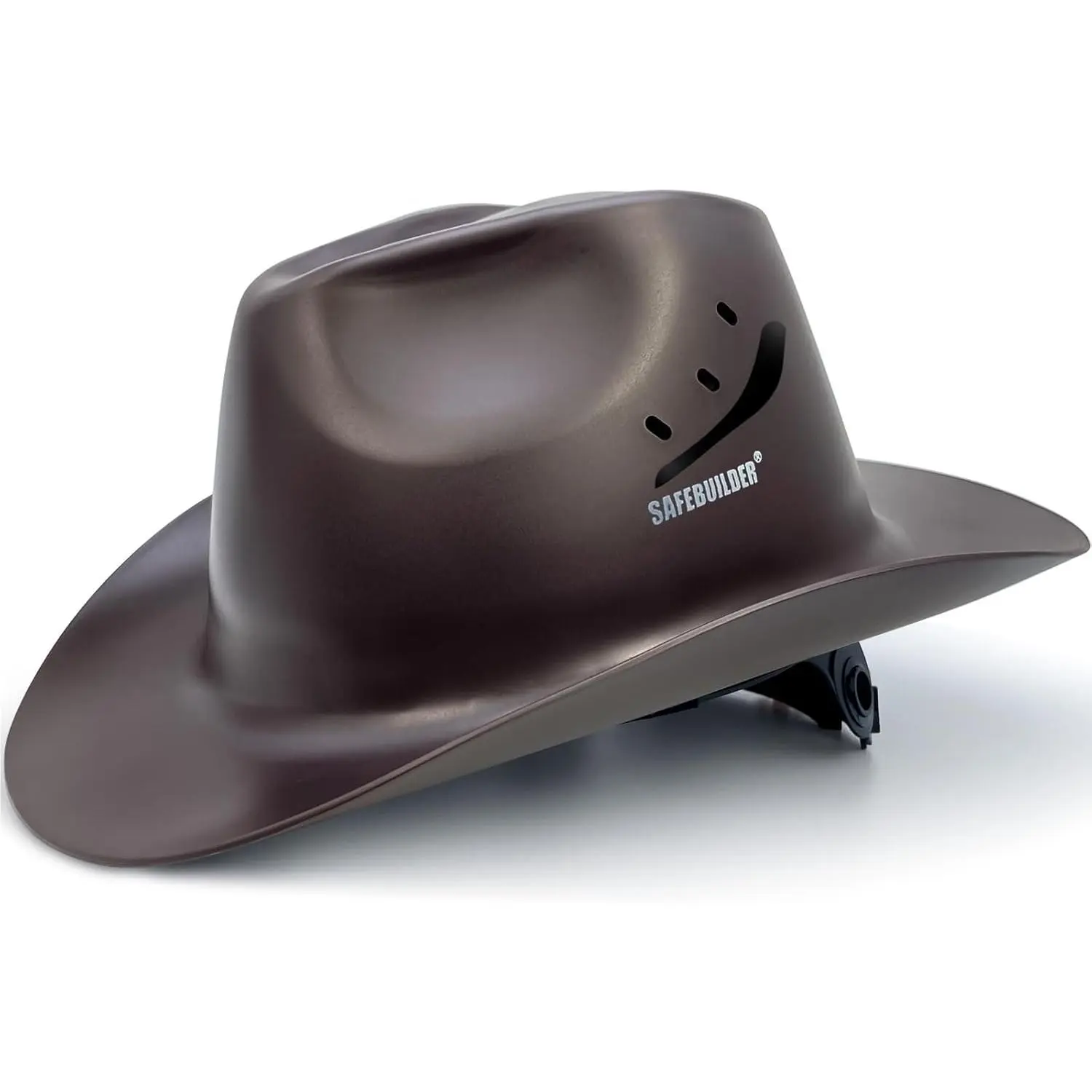 ANSI/ISEA Z89.1 Type 1 Class C Vented Full Brim Cowboy Style Hard Hat - ANSI/ISEA Z89.1 Approved HDPE Material Safety Helmet with Hard Hats Liner, Comfortable Fit, CB-SX99 for Men’s Outdoor Industrial Construction Head Protection