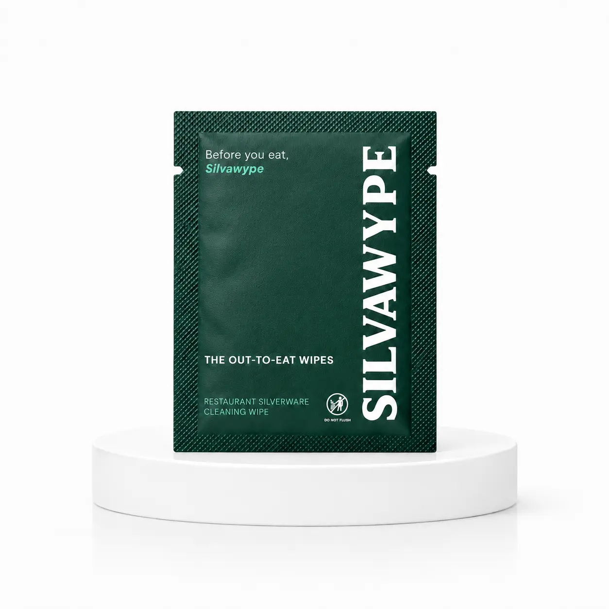 Silverware Cleaning Wipes by Silvawype - 12 Individually Wrapped Utensil Wipes for Restaurants, Dining Out & Travel