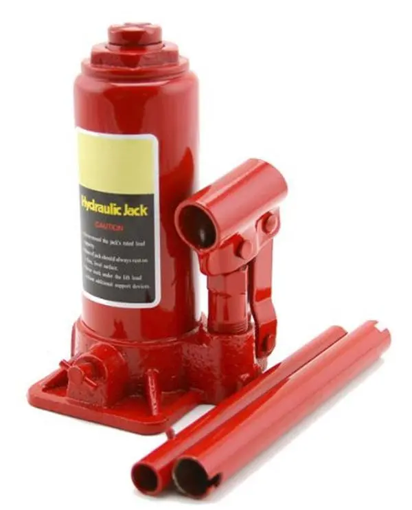 XtremepowerUS Hydraulic 4 Ton Portable Bottle Car Jacks Lift Height Auto Tool All-Steel Construction with Enamel Finish and Hardened Ram for Smooth Operation, Manual Pump, Low Profile Jack, Bottle Type