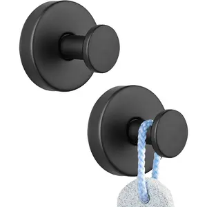 Suction Cup Hooks for Door Wreaths, No Drill Suction Cup Hooks for Shower Over The Front Door Hooks Fireplace Stocking Wreath Hanger, Removable Towel Hooks for Glass Window Bathroom Mirrors, 2 count