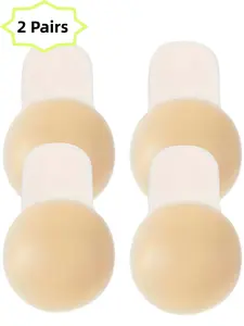 1/2 Pairs Women's Invisible Silicone Nipple Covers, Ultra Thin Lift Up Breast Petals, Washable Anti-Glare Chest Pasties, Seamless Smooth Lift & Support, Ideal for Backless Dresses & Weddings & Daily Wear, Bras, Underwear
