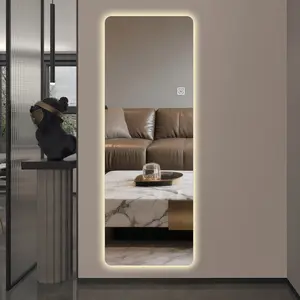 65" x 21" Full Body Mirror Wall-mounted Full-Length Mirror With Spacious 3-Mode LED Mirror with Anti-Shatter Design for Home Bathroom and Bedroom Wall Mount
