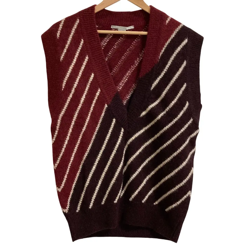 Pre-owned Stella McCartney Wool Small Leather Goods Alpaca Knit Vest