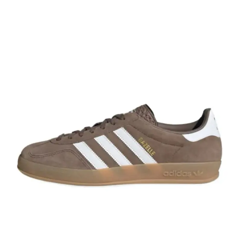 Adidas Gazelle Indoor Earth Strata White Gold Metallic Men’s Perfect Daily Casual Walking Sneakers Shoe Fashion Footwear Boy