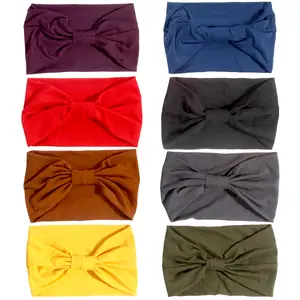 12-Pack Headbands for Women, Elastic Wide Headbands, Non-Slip Workout/Yoga Sports Hair Bands — Women's Hair Accessories