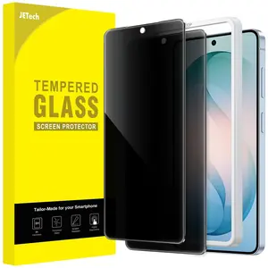 JETech Privacy Screen Protector for Samsung Galaxy S26 Series, Anti-Spy Tempered Glass Film with Easy Installation Tool, Fingerprint ID Compatible, 2-Pack
