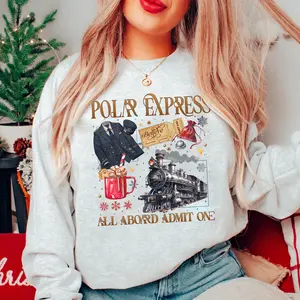 Polar Express Conductor Shirt, All Aboard Christmas Tee, All Aboard Polar Express Tee, Believe Ticket Train Shirt, Holiday Movie Gift, Christmas Train Shirt