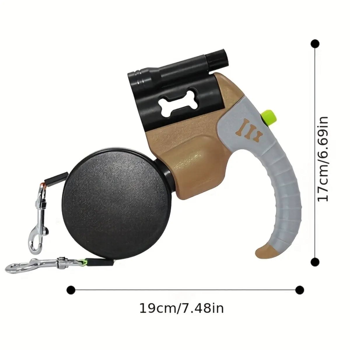 Dual Head 2-in-1 Retractable Dog Leash, No Tangle Leash, 10ft Anti Tangle Double Dog Walking Lead, Heavy Duty Durable Design with Safety Lock and Soft Padded Grip for Small and Medium Dogs