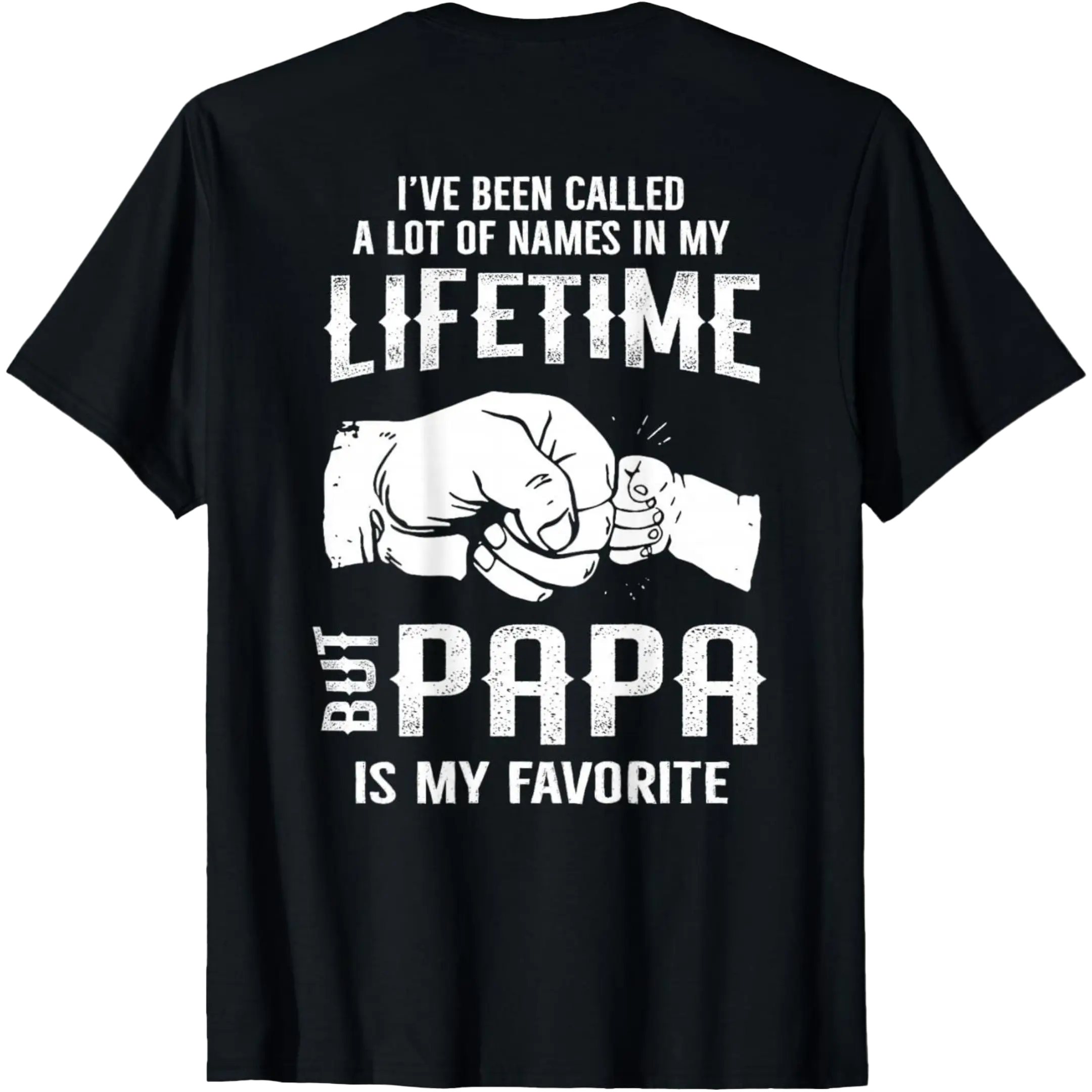 I've Been Called A Lot Of Names In My Lifetime But Papa Is My Shirt, Streetwear Human,Men's Casual Crew Neck T-Shirt, Menswear, Tops,Gift for Husband, Unisex Funny Qu