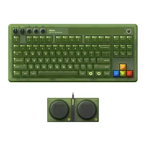 8BitDo Retro 87 Mechanical Keyboard with RGB Backlight, Bluetooth\/2.4G\/USB-C Hot Swappable Wireless Gaming Keyboard for Windows and Android - Xbox Edition (Officially Licensed)