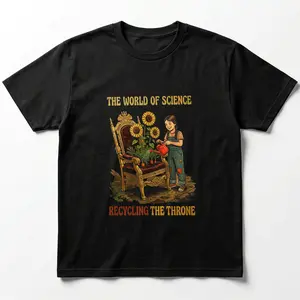 No Kings Protest Shirt Recycling the Throne Anti Monarchy Democracy Graphic Tee