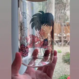 Inuyasha and kagomay cup(clear)