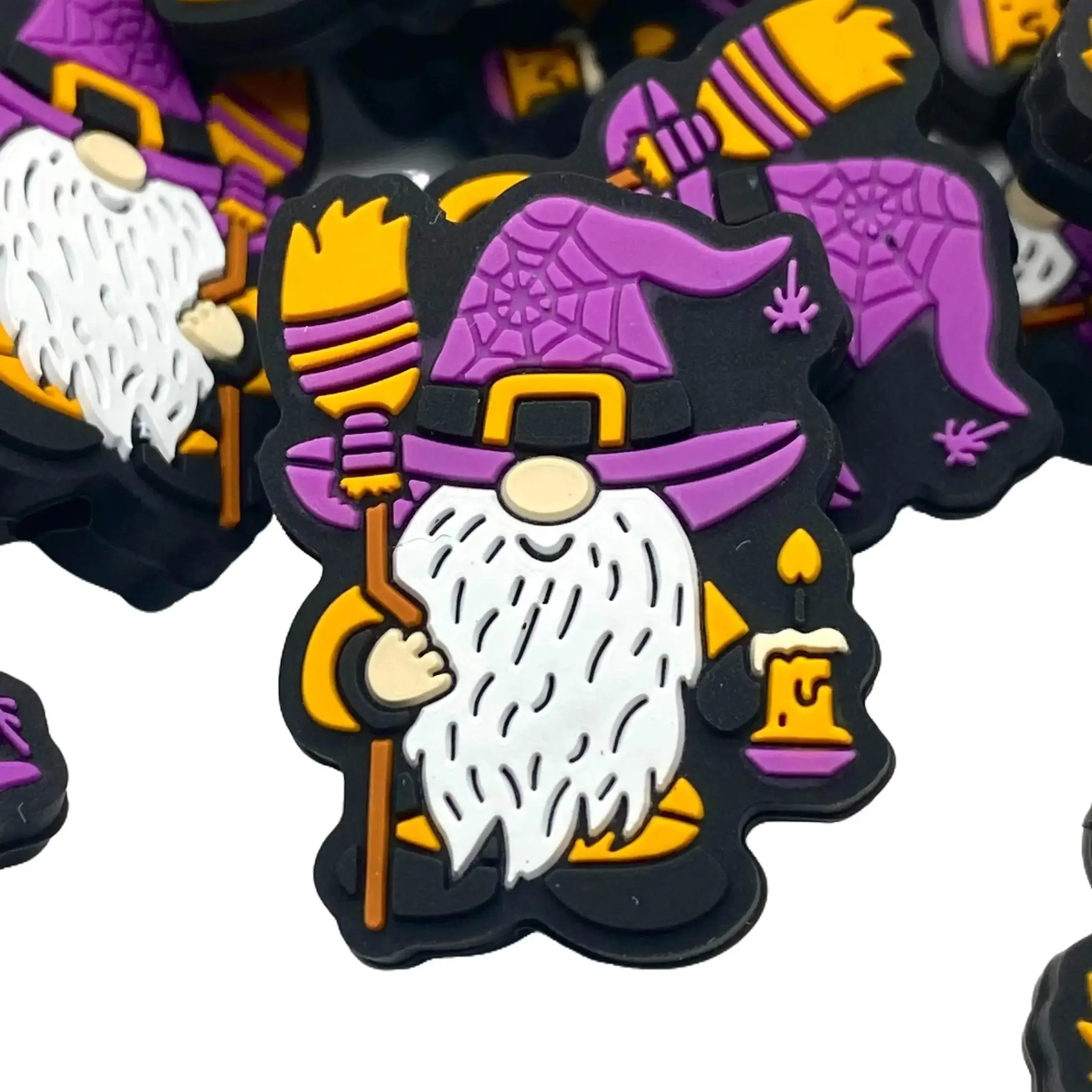 1pc I'm a Wizard and I Gnome it Silicone Focal Beads Spooky Halloween Beading Ghost Craft DIY Supplies