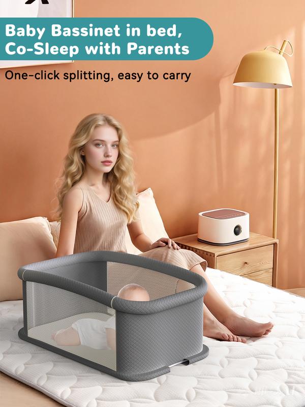 Electric Rocking Bassinet for Baby – Automatic Bluetooth-Enabled Smart Crib with Wheels, 4-Height Adjustable Bedside Sleeper, 5-Speed Swing for Newborns & Infants Electric Rocking Bassinet for Baby – Automatic Bluetooth-Enabled Smart Crib with Wheels, 4-Height Adjustable Bedside Sleeper, 5-Speed Swing for Newborns & Infants