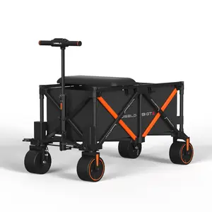 WISELD GT3 Foldable Electric Riding Wagon | Collapsible Riding & Powered Towing