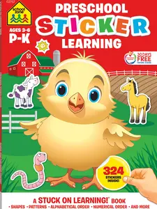 Preschool Stickers Workbook