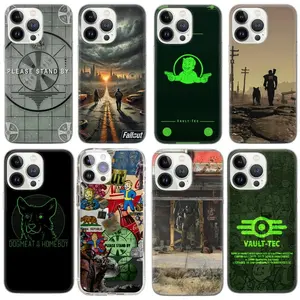 Fallout Vault Boy Wasteland Cover Tough Phone Case Impact Resistant - Compatible with iPhone 11 12 13 14 15 16 17 Plus Pro Max Mini - Dual-Layer Protective Shell for Active Lifestyles & Gaming Enthusiasts - Shockproof Dual-Layer Design.