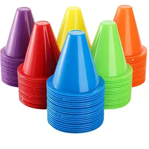 120 Pack Indoor Outdoor Agility Mini Sports Cones, 3 Inch Training Marker Cones for Kids, Plastic Traffic Cones for Roller Skating and Skate Practice, 6 Assorted Colors
