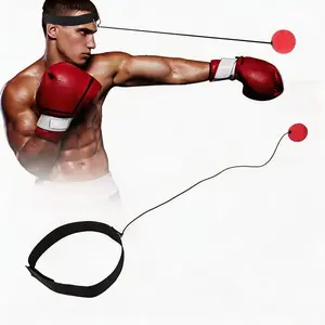 Head-Worn Boxing Reaction Ball Set, Professional Boxing Speed Ball, Fitness Training Stress Relief Ball, Adult and Child Boxing Trainer