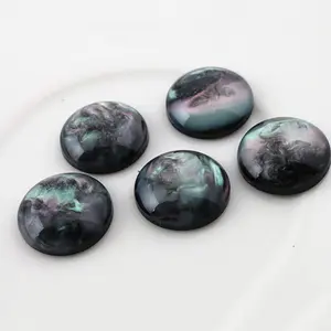 New Fashion 20pcs/Lot 20mm Black S Color Flat Back Resin Cabochons Cameo,Fit 20mm Cameo Base-G3-30