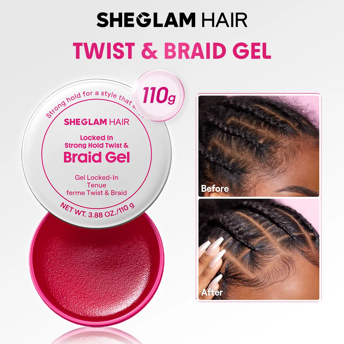 [BOGO Sale] SHEGLAM HAIR Sleek Chic Twist Kiss Flat Iron | Negative Ion Hair Curler | 5-Level Temps | Digital Display | 10-Minute Fast Curling | PTC Fast Constant Temp Heating | Easy Styling | All Hair Types#curly hair products #intimate gifts for women