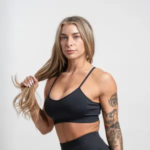 Gymreapers Infinity Seamless Sports Bra for Women – Compression Fit, 4-Way Ultra-Stretch Fabric, Racerback with Adjustable Straps, Removable Pads, Breathable Workout Bra for Gym, Running, Training, Yoga & Everyday Comfort