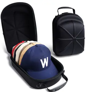 Durable Hard Shell Hat Storage Box, Baseball Cap Organizer with Handle & Shoulder Strap, Travel Home Outdoor Use, Travel Accessory, Space Saving Organizer