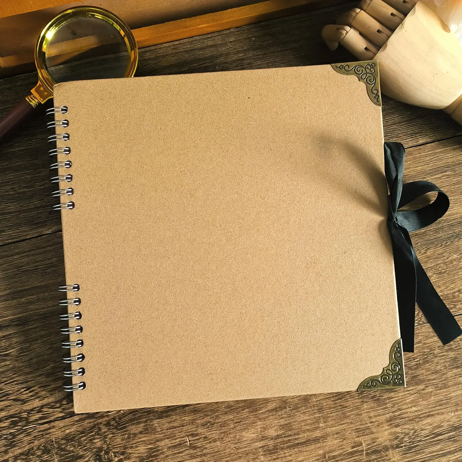 Kraft Cover Spiral Notebook, 30 Sheets/set DIY Handmade Album Book, DIY Decorative Notebook for Scrapbooking Crafts & Journal Making, Scrapbook Photo Album, Scrapbook Materials
