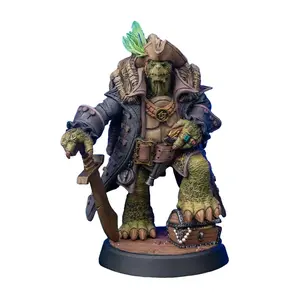 High-Quality 3D Printed Resin Figurine, Krog Miniature - A Tale from the Deep Ocean Monster, Resin Animal Sculpture for RPG Tabletop Gaming, Customizable Collector's Item, Resin Animal Sculptures