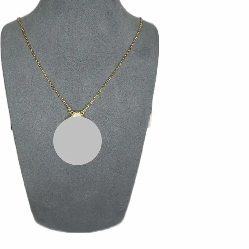 Women's Gold Simple Flower Necklace, Casual Womenswear Accessory