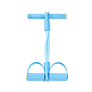 Multi-Functional Pedal Resistance Band, 4-Tube Elastic Fitness Equipment for  Training