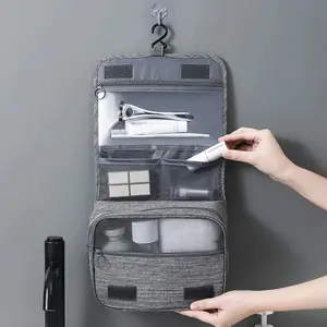 Oxford Fabric Portable Storage Bag, Men's Business Travel Organizer, Women's Makeup Bag, Waterproof Hanging Washbag