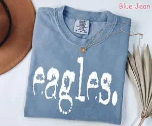 Comfort Colors Retro Eagles Shirt, Game Day Eagles Tee, School Mascot Shirt, College Spirit Eagle Mascot Shirt, Tailgate Football Mom Shirt