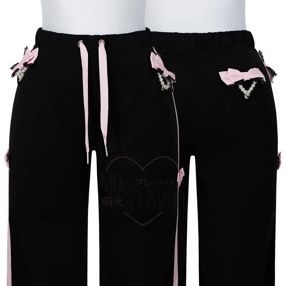 Jirai Kei Bow Track Pants