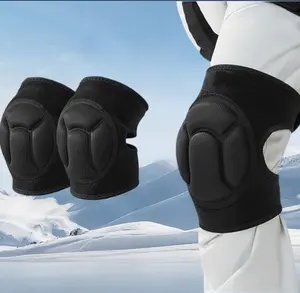 Thickened Anti-Impact Ski Knee & Hip Pads Set, Adjustable Warm Protective Gear for Skiing, Ice Skating & Winter Sports