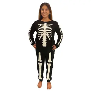 Women's 2 Piece Skeleton Jogger Sleep Set