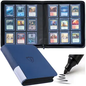 Joyfolio Toploader Binder – 288 Capacity Trading Card Storage Binder, Zippered Side-Loading Album with 9-Pocket Layout for TCG, Yu-Gi-Oh!, MTG