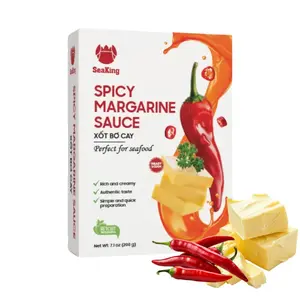 Seaking Spicy Garlic Butter Sauce - Rich, Bold, Spicy, Ideal for Seafood and Dipping, 200g