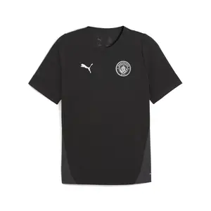 PUMA Mens Manchester City Crew Neck Short Sleeve Jersey Casual - Black