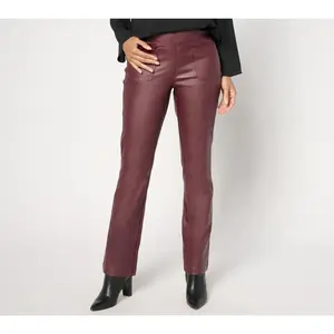 Belle by Kim Gravel Petite Rebelleious Coated Twill Baby Boot Pant