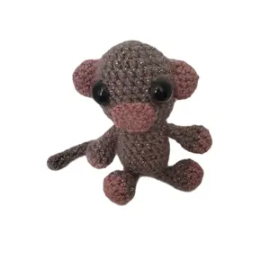 Kaye's Kreations Lil Sparkly Monkey - Adorable Handmade Crochet Toy with Expressive Eyes and Soft Texture