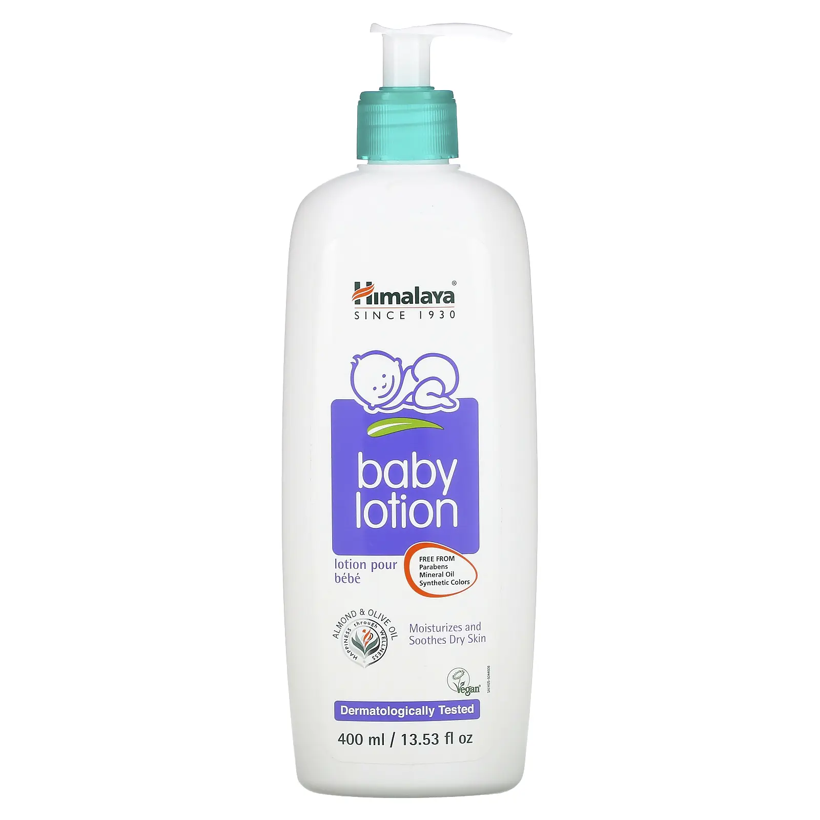 Himalaya Baby Lotion, Almond & Olive Oil, 13.53 fl oz (400 ml)