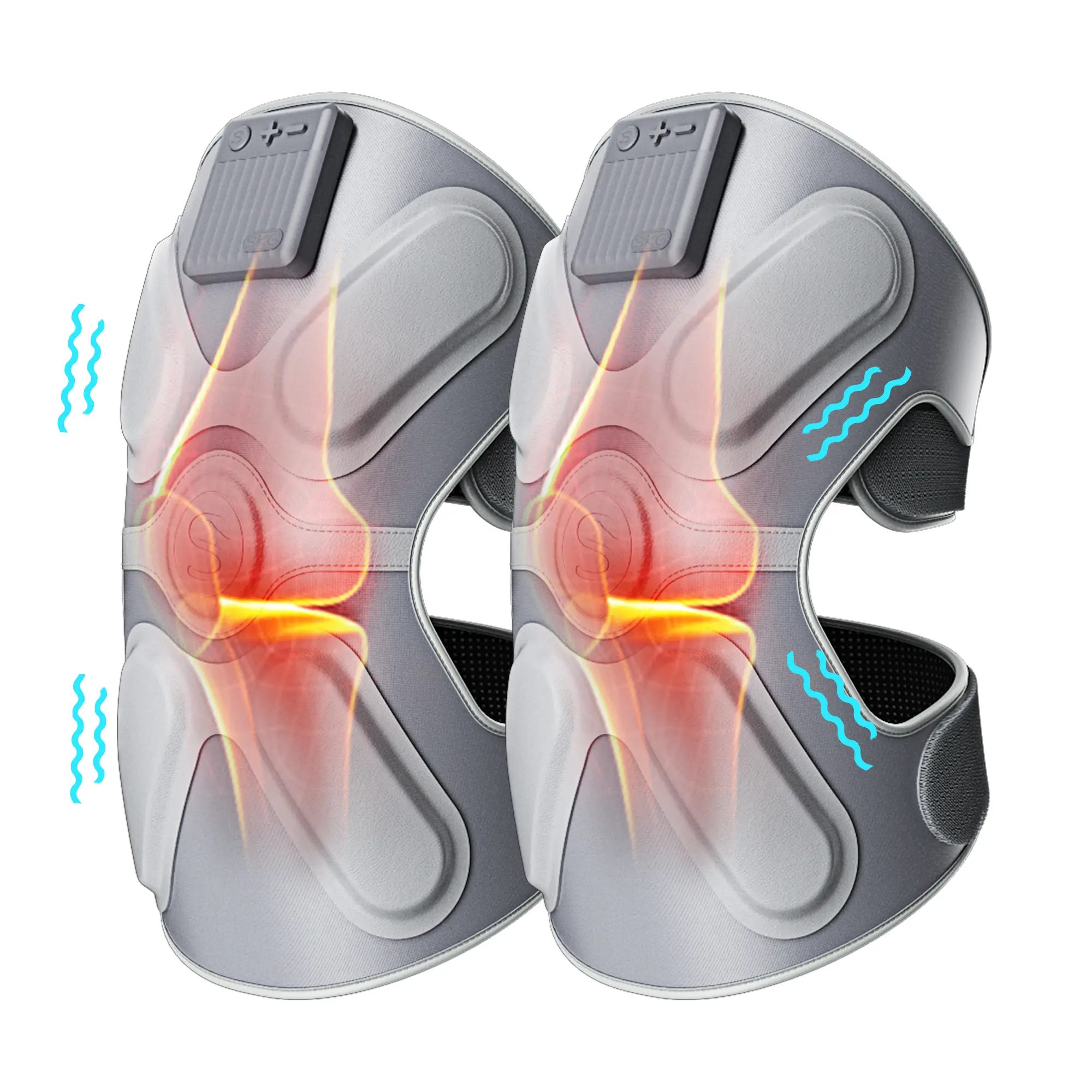 SKG Knee Massager With Heat And Vibration, Comfort Cordless Heated Knee Brace, Portable Knee Massager Device, Dual Knee Heat Pads, W3 Pro, Christmas Gift,back to school,back to school haul