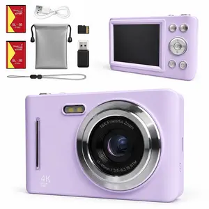 Student Entry-Level Digital Camera, 16x Zoom, Anti-Shake, 2.8-Inch Screen, Portable, Dual Batteries, Ideal for Travel and Outdoor Activities