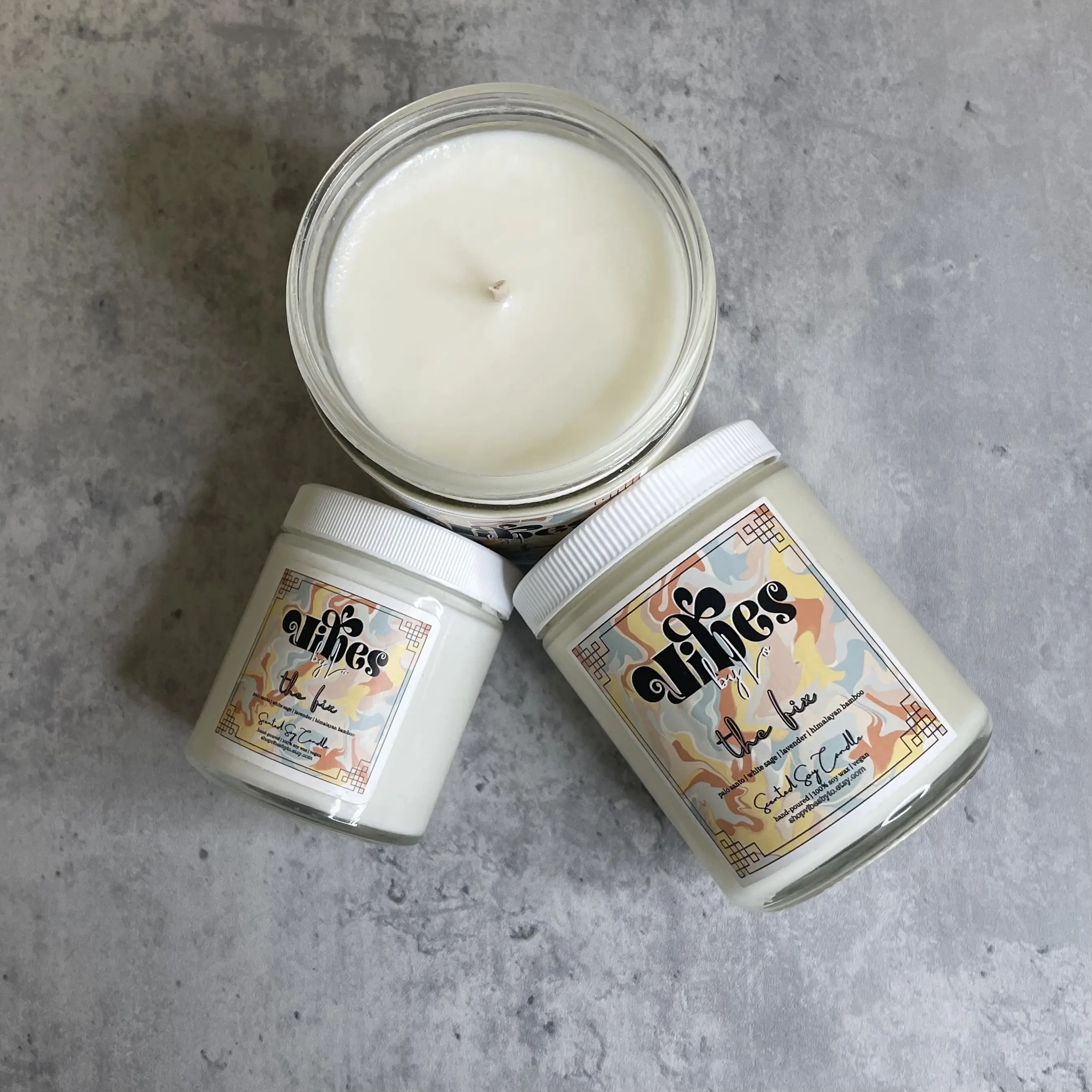 The Fix | Palo Santo, White Sage, Lavender & Himalayan Bamboo Candle