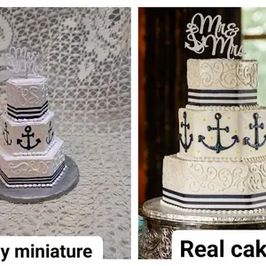 Custom Ornaments made to look like your cake