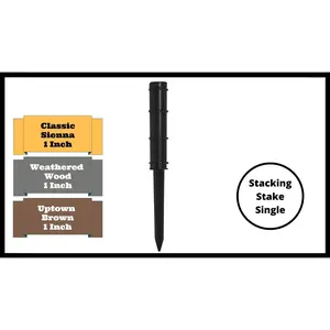 Stacking Stake – 1” Replacement (Single-Black)