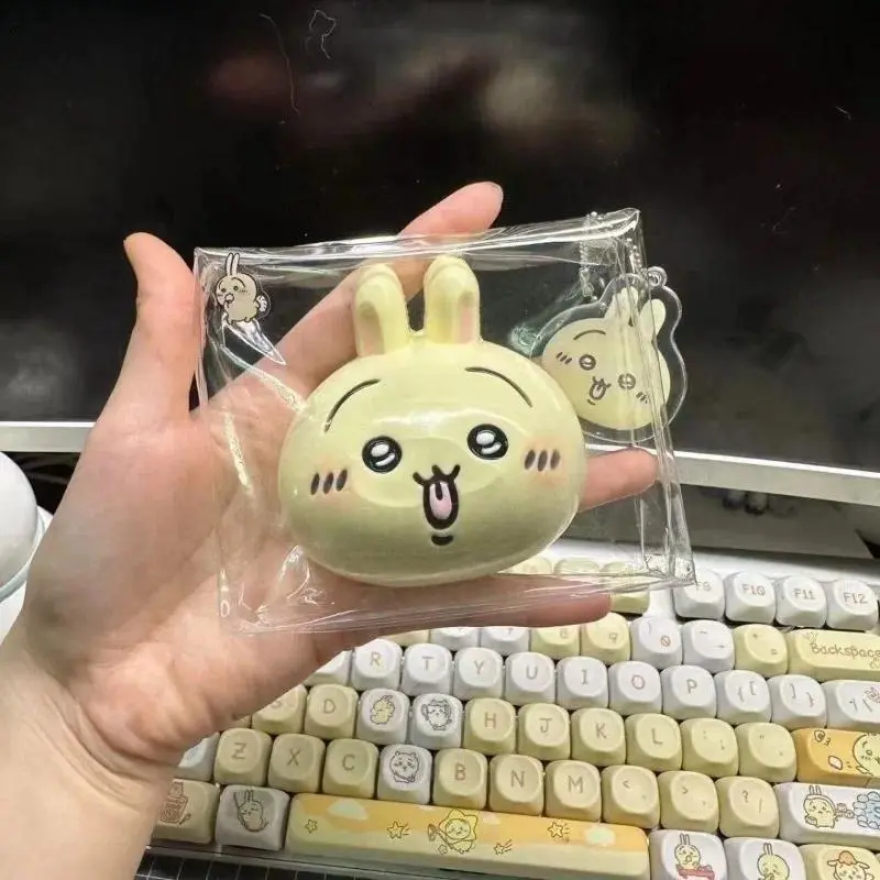 Chiikawa Rabbit Form Pinch Toy, Stress Relief Decompression Toy with Creamy Mud Feel, Affordable Gift Ideas for Fashion & Clothes Accessories Enthusiasts, Usagi