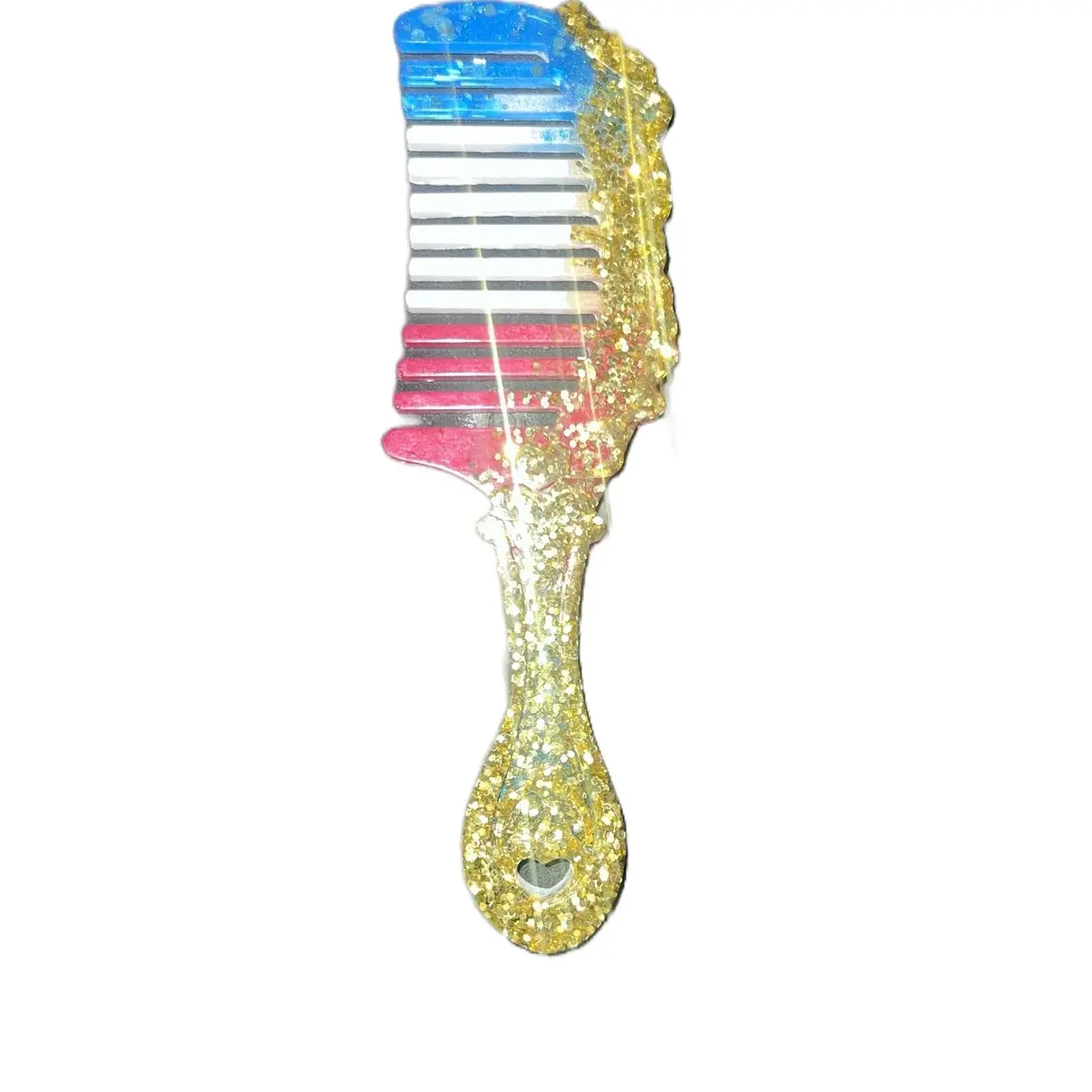 AMERICAN GOLD- Royal Tresses: Handcrafted Resin Princess Comb for Your Crown!